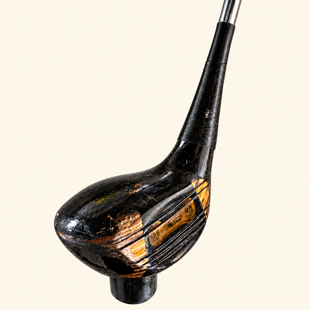 Model 17 club head face close-up on a cream background